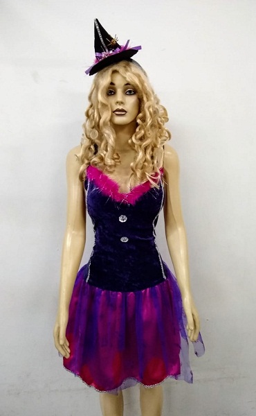 Bruxa Lila veludo roxo